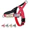Annchwool No Pull Dog Harness with Soft Padded HandleReflective Strip Escape Proof and Quick Fit to Adjust Dog HarnessEasy for Training Walking for Small Medium and Large DogsRedXL