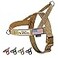 Annchwool No Pull Dog Harness with Soft Padded HandleReflective Strip Escape Proof and Quick Fit to Adjust Dog HarnessEasy for Training Walking for Small Medium and Large DogsBrownS