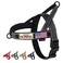Annchwool No Pull Dog Harness with Soft Padded HandleReflective Strip Escape Proof and Quick Fit to Adjust Dog HarnessEasy for Training Walking for Small Medium and Large DogsBlackM