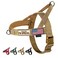 Annchwool No Pull Dog Harness with Soft Padded HandleReflective Strip Escape Proof and Quick Fit to Adjust Dog HarnessEasy for Training Walking for Small Medium and Large DogsBrownM