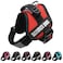 ALBCORP Service Dog Vest Harness Reflective Service Animal Vest with Handle NoPull Adjustable Mesh Padding XXSXL 2 Removable Patches XXS Red