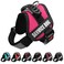 ALBCORP Service Dog Vest Harness Reflective Service Animal Vest NoPull Harness with Handle Mesh Padding Sizes XXSXL for Puppies 2 Removable Service Patches Included Extra Small Pink