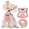 Puppytie No Pull XXS Puppy Harness with Multifunction Dog LeashSoft Adjustable No Choke Escape Proof Pet Harness VestPinkXXS