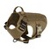 ICEFANG Tactical Dog Harness Large Size2X Metal BuckleWorking Dog MOLLE Vest with HandleNo Pulling Front Leash ClipHook and Loop Panel BrownL Pack of 1