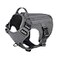 ICEFANG Tactical Dog Harness Large Size2X Metal BuckleWorking Dog MOLLE Vest with HandleNo Pulling Front Leash ClipHook and Loop Panel GreyL Pack of 1