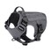 ICEFANG Tactical Dog Harness Large Size2X Metal BuckleWorking Dog MOLLE Vest with HandleNo Pulling Front Leash ClipHook and Loop Panel GreyL Pack of 1