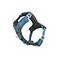 Kurgo Journey Air Dog Harness Secure Fit for Active Dogs Padded Chest Lightweight Ripstop Fabric Breathable Mesh Reflective Trim Back Assist Handle Coastal Blue Small