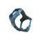 Kurgo Journey Air Dog Harness Secure Fit for Active Dogs Padded Chest Lightweight Ripstop Fabric Breathable Mesh Reflective Trim Back Assist Handle Coastal Blue Small