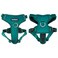 DJANGO Tahoe No Pull Dog Harness EscapeProof Dog Harness for Small Medium with Front Back Clips for Everyday Use Adjustable Padded Reflective Secure Fit Easy OnOff Dark Teal Medium