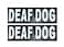 Doggie Stylz Set of 2 Reflective Deaf Dog Removable Patches with Hook Backing for Working Dog Harnesses Vests Durable and Interchangeable Comes in 3 Sizes Small Medium and Large