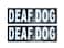 Doggie Stylz Set of 2 Reflective Deaf Dog Removable Patches with Hook Backing for Working Dog Harnesses Vests Durable and Interchangeable Comes in 3 Sizes Small Medium and Large