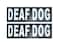 Doggie Stylz Set of 2 Reflective Deaf Dog Removable Patches with Hook Backing for Working Dog Harnesses Vests Durable and Interchangeable Comes in 3 Sizes Small Medium and Large