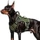 WINGOIN Tactical Dog Harness for Large Dogs Heavy Duty No Pull Dog Harness with Handle Adjustable Reflective Military K9 German Shepherd Big Size Dog Vest for Walking Training Hunting Green L