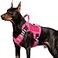 WINGOIN Pink Tactical Dog Harness with Handle Tactical Dog Harness for Large Dogs No Pull Adjustable Pet Harness Reflective K9 Military Service Dog Vest for Walking Hiking Training L