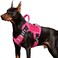 WINGOIN Pink Tactical Dog Harness with Handle Tactical Dog Harness for Large Dogs No Pull Adjustable Pet Harness Reflective K9 Military Service Dog Vest for Walking Hiking Training L