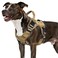 WINGOIN Tactical Dog Harness for Medium Dogs Heavy Duty No Pull Dog Harness with Handle Adjustable Reflective Military K9 Pet Vest for Pitbull Female Male Walking Training Hunting Khaki M