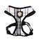 Puppia Junior OverTheHead Dog Harness Checkered Pattern No Choke No Pull Adjustable Chest Belt Walking Training for Small and Medium Dog Medium Black