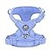 PoyPet No Pull Dog Harness No Choke Reflective Dog Vest Adjustable Pet Harnesses with Easy Control Padded Handle for Small Medium Large DogsLight Blue Matching TrimS
