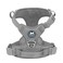 PoyPet No Pull Dog Harness No Choke Reflective Dog Vest Adjustable Pet Harnesses with 2 Leash Attachments with Easy Control Padded Handle for Small Medium Large DogsGrayS