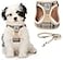KOOLTAIL Dog Harness for Small Medium DogsDog Harness and Leash Set Step in No Pull Soft Mesh Padded Adjustable and Reflective Pet Vest Harness Puppy Plaid Extra Harness for XS S Dogs Beige S