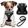 YIMEIS Dog Harness and Leash Set No Pull Soft Mesh Pet Harness Reflective Adjustable Puppy Vest for Small Medium Large Dogs Cats Black XSmall Pack of 1