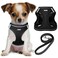 YIMEIS Dog Harness and Leash Set No Pull Soft Mesh Pet Harness Reflective Adjustable Puppy Vest for Small Medium Large Dogs Cats Black XSmall Pack of 1
