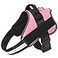 Bolux Dog Harness NoPull Reflective Dog Vest Breathable Adjustable Pet Harness with Handle for Outdoor Walking No More Pulling Tugging or Choking Pink S