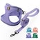 BELLAPAL BELLA PAL Step in Vest Harness for Small and Medium Dogs No Pull Small Dogs Harness with Leash Set Comfortable Air Mesh Dog Vest Harness with Reflective Strip Lavender M