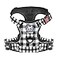 PoyPet No Pull Dog Harness Neck Release Reflective Adjustable No Choke Pet Vest with Front Back 2 Leash Attachments Soft Control Training Handle for Small DogsGridS
