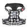 PoyPet No Pull Dog Harness Neck Release Reflective Adjustable No Choke Pet Vest with Front Back 2 Leash Attachments Soft Control Training Handle for Small DogsGridS