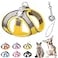 PETPUBGNZS Soft Small Dog Harness and Leash Set Mesh Puppy Harnesses Leash Easy Walk Dog Harness Vest Adjustable Reflective No Pull Dog Harnesses for Small Dogs Cats Yellow GreyS