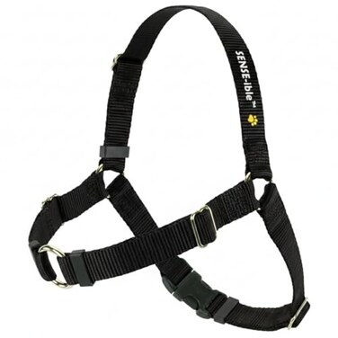 Softouch Concepts SENSEible NoPull Dog Harness Black MediumLarge Wide