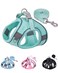 Solmoony Dog Harness for Small Medium Dogs No Pull Puppy Harness and Leash Set mesh Dog Harness Green XS