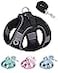 Solmoony Dog Harness for Small Medium Dogs No Pull Puppy Harness and Leash Set Puppy Harness Step in Harness for Small Dogsmesh Dog Harness Black S