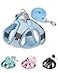 Solmoony Dog Harness for Small Medium Dogs No Pull Puppy Harness and Leash Set Puppy Harness for Small Dogs Step in Harness for Small Dogs mesh Dog Harness Bule L