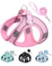 Solmoony Dog Harness for Small Medium Dogs No Pull Puppy Harness and Leash Set Puppy Harness Step in Harness for Small Dogsmesh Dog Harness Pink L