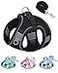 SOLMOONY Dog Harness for Small Medium Dogs No Pull Puppy and Leash Set Dogs Step in Harness mesh Harness Black XXS