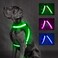 ChalkLit Light Up Dog Harness No Pull Led Dog Harness GlowinTheDark for Night Walking USB Rechargeable Lighted Safety Vest for Medium Large Dogs Adjustable Soft Mesh Fully IlluminatedGreen L