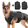 AIWAI Tactical Dog Backpack Harness for Large Breed Original Design Metal Buckle Vest with Side Bags Pouches for Service Working Training Black with 2 Pouches XL