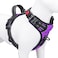 PHOEPET Reflective Dog Harness Large Breed Adjustable No Pull Vest with Handle 2 Metal Rings 3 Buckles Easy to Put on Take OffXL Purple