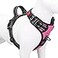 PHOEPET No Pull Dog Harness Medium Reflective Front Clip Vest with HandleAdjustable 2 Metal Rings 3 BucklesEasy to Put on Take OffM Pink