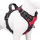 PHOEPET No Pull Dog Harness Medium Reflective Front Clip Vest with HandleAdjustable 2 Metal Rings 3 BucklesEasy to Put on Take OffM Red
