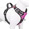 PHOEPET No Pull Dog Harnesses for Small Dogs Reflective Adjustable Front Clip Vest with Handle 2 Metal Rings 3 Buckles Easy to Put on Take OffXS Pink