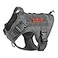 OneTigris Adjustable Tactical Dog Harness with Handle Full Body Dog Vest for Hiking Training OutdoorGreySmall
