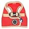 Puppia Soft Vest Dog Harness II Mesh Stepin All Season No Pull No Choke Walking Training for Small Medium Dog RED S