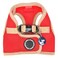 Puppia Soft Vest Dog Harness II Mesh Stepin All Season No Pull No Choke Walking Training for Small Medium Dog RED S