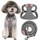 Puppytie No Pull Dog Harness with Multifunction Dog LeashSoft Adjustable No Choke Escape Proof Pet Harness VestKnitted BlackWhiteXXS