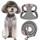 Puppytie No Pull Dog Harness with Multifunction Dog LeashSoft Adjustable No Choke Escape Proof Pet Harness VestKnitted BlackWhiteXXS