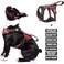 WINSEE Service Dog Vest No Pull Dog Harness with 7 Dog Patches Reflective Pet Harness with Durable Soft Padded Handle for Training Small Medium Large and ExtraLarge Dogs Medium Red