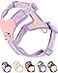 SOLMOONY Purple Medium Dog Harness for Medium Dogs No Pull Dog Harness with 2 Leash Clips Puppy Harness Dog Vest Harness Purple M